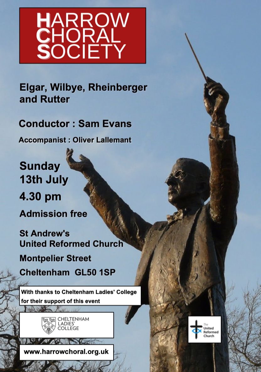 Hello Cheltenham!  We are visiting next Sunday. Why don’t you come and hear us sing some lovely summer songs?