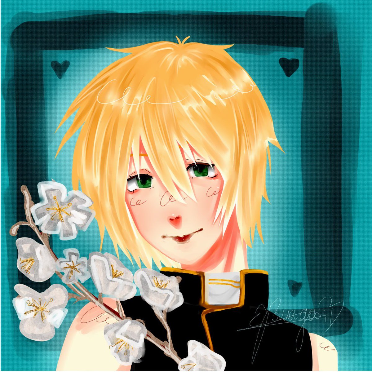VBulda31389's tweet image. Sketch and final!
#hellsing #heinkel #flowers #ArtistOnTwitter #artwork