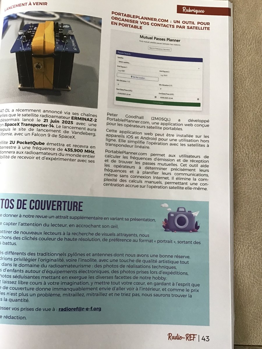 Nice to see PortablePlanner.com got a mention in the REF magazine.