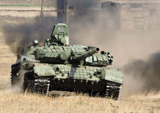 NKobserver's tweet image. On 4 July, T-72 units from #Russia's 102nd base in Gyumri, #Armenia carried out live fire drills at the Alagyaz training ground with 50 different targets, in addition to drills with tank drivers/mechanics completing obstacle course aimed at boosting reaction speed, technical…