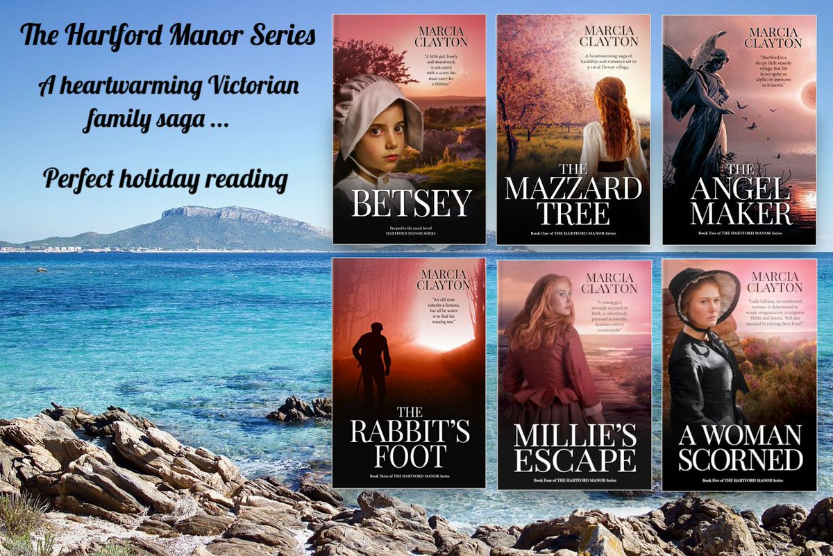 The Hartford Manor Series - a captivating family saga set in Victorian Devon. Guaranteed to keep you turning the pages.
mybook.to/Betsey
viewauthor.at/MarciaClayton
#romanceseries #strictlysagagirls #victorian