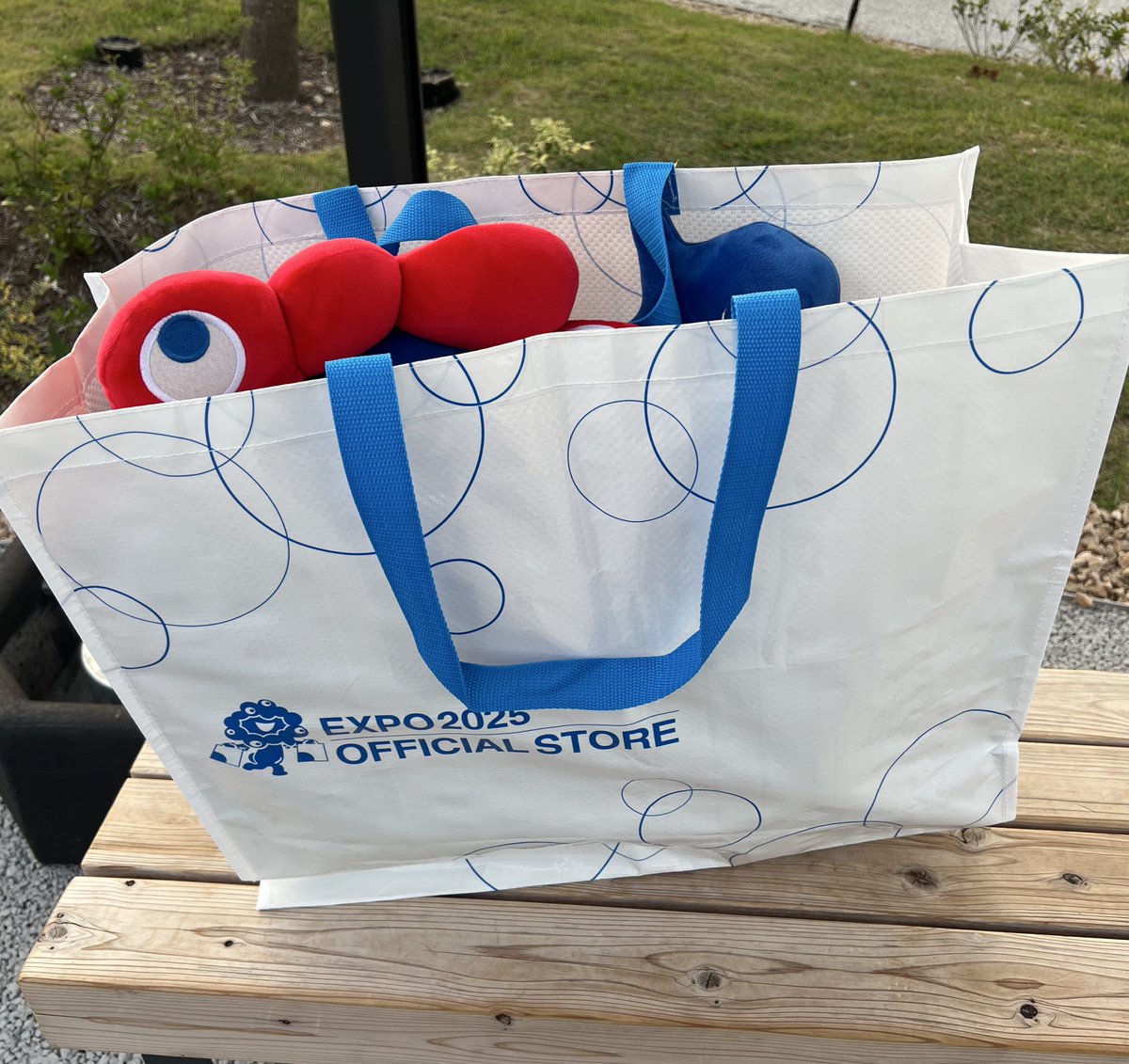 ミャクミャクくじ まさかの1等でどうやって持って帰るか悩んでいたら