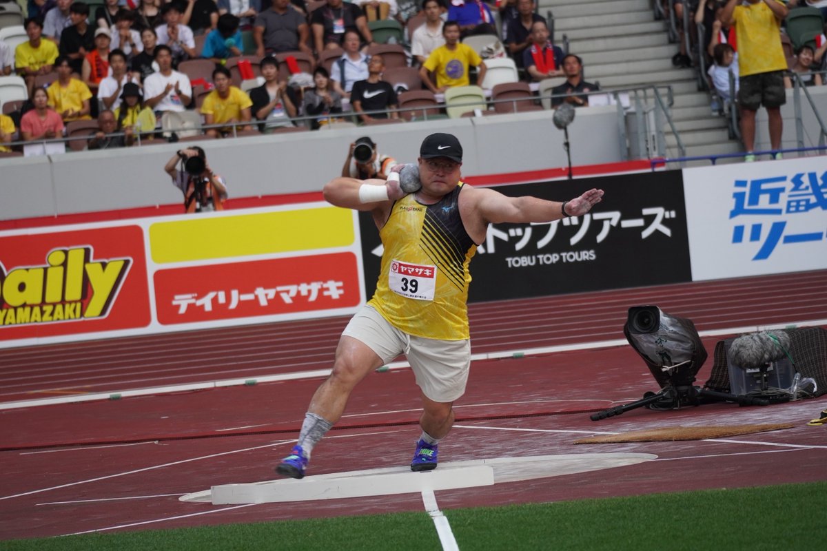jaaf_official's tweet photo. /／
【#日本選手権】
📸男子砲丸投決勝 結果✨
\＼

1位🥇#森下大地（KAGOTANI）18m19
2位🥈#奥村仁志（センコー）18m10
3位🥉#稻福颯（岐阜陸協）18m07

✅速報はこちら
https://t.co/CgzgBqZdHI
#ナンバーワンの頂上決戦 #東京2025世界陸上 #JAAF #陸上 https://t.co/g6TVhEINAx