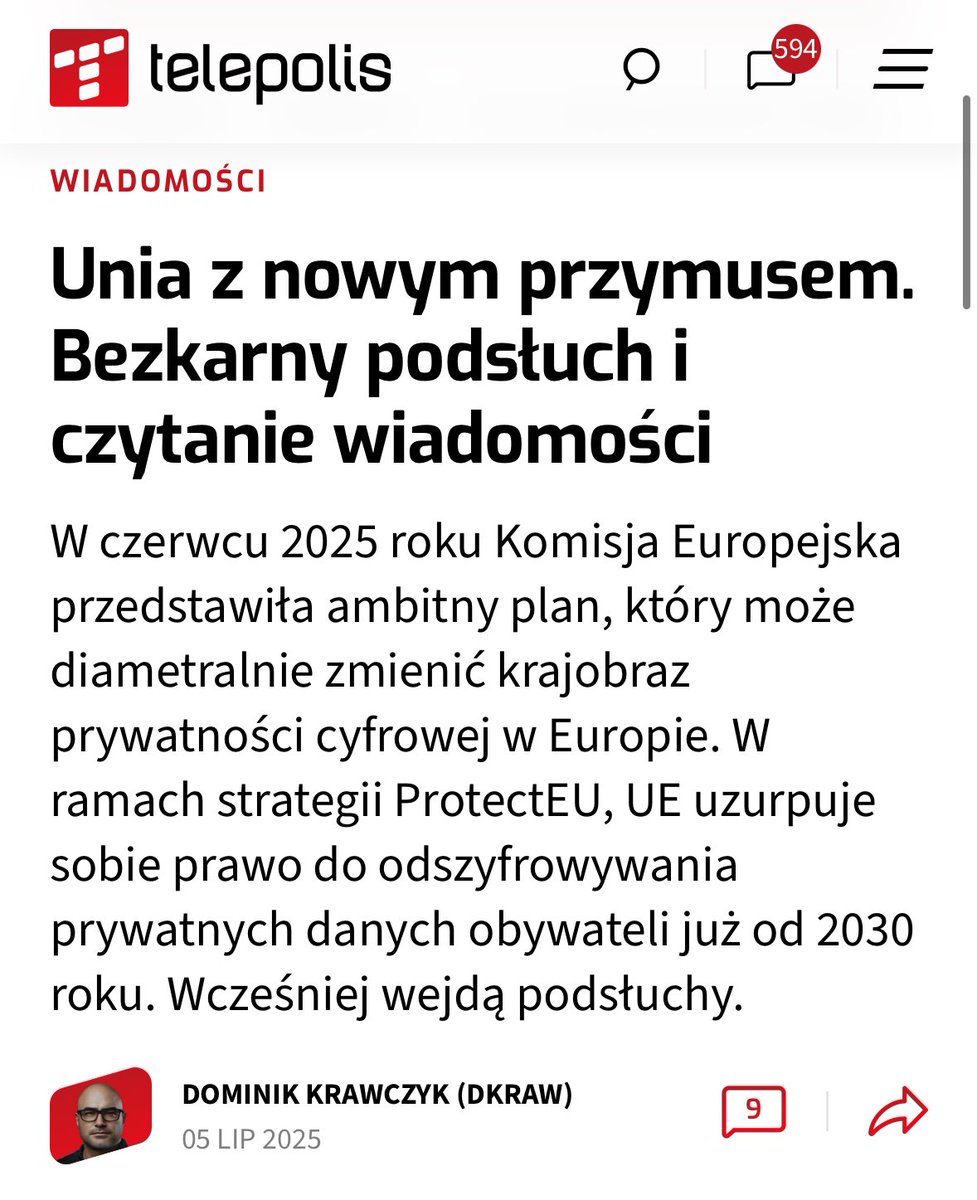 MichalLeniowski's tweet image. Największym niebezpieczeństwem jest to, że pomylimy rządową inwigilację z ładem i porządkiem, podczas gdy to właśnie ona stanowi największe zagrożenie dla tego porządku.