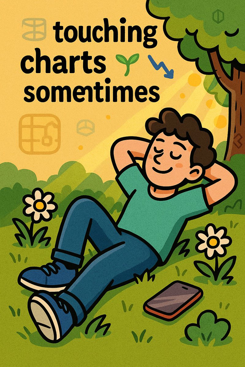 touching grass &gt; touching charts sometimes 🌿

log off, breathe, reset… then come back and drop heat on Bae 🔥#onlyonbae