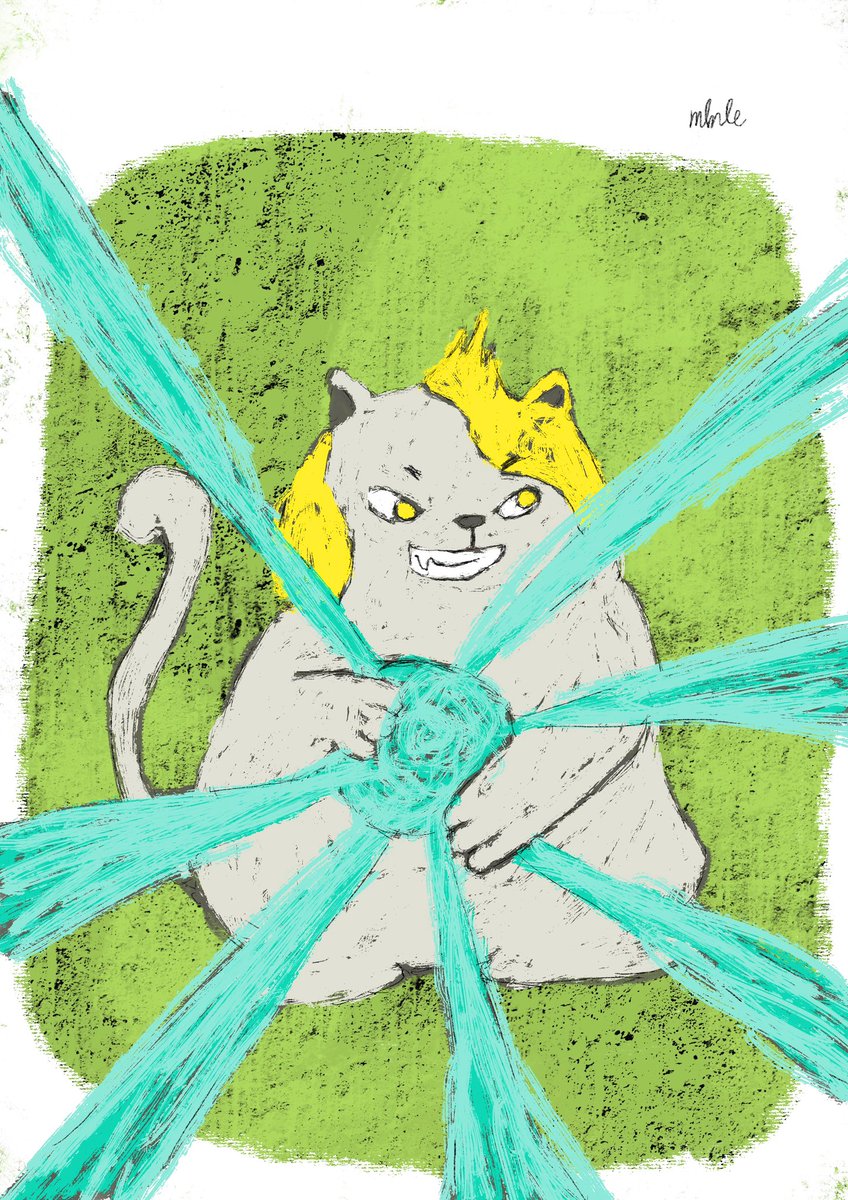 eheta_eheta's tweet image. かめはめ波を打ちそうなネコ。