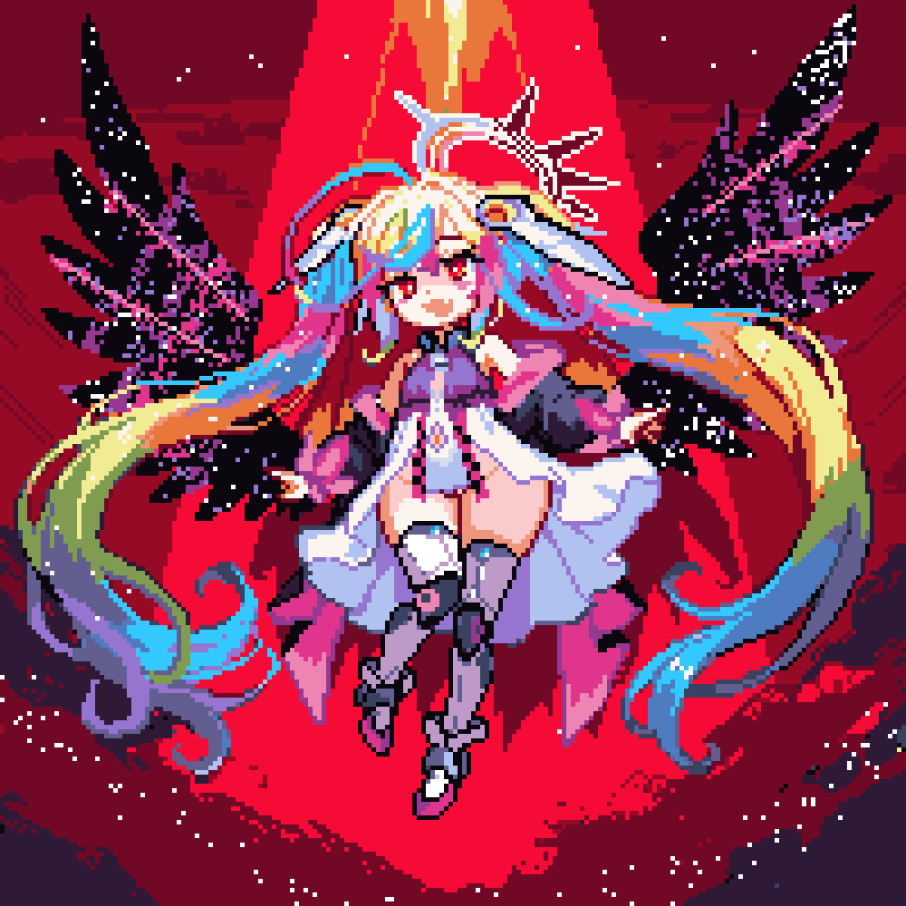 #すけっちしてみろ #ドット絵 
はいてない子を見かけたのでドット絵