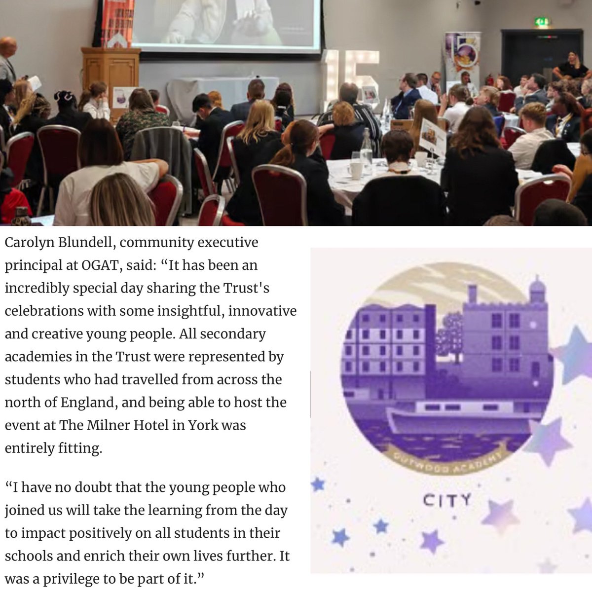 Representatives from the City JLT enjoyed their time at the Student Voice Conference last week. Full coverage by The Sheffield Star. thestar.co.uk/education/outw… #WeAreCity 💜