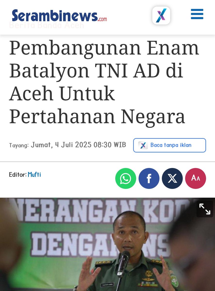 Dari 4 Batalion menjadi 6 Batalion dan semua posisi Batalion ditempatkan di daerah yang memiliki Tambang.

Pertahanan Negara apa Pertahanan Tambang...?