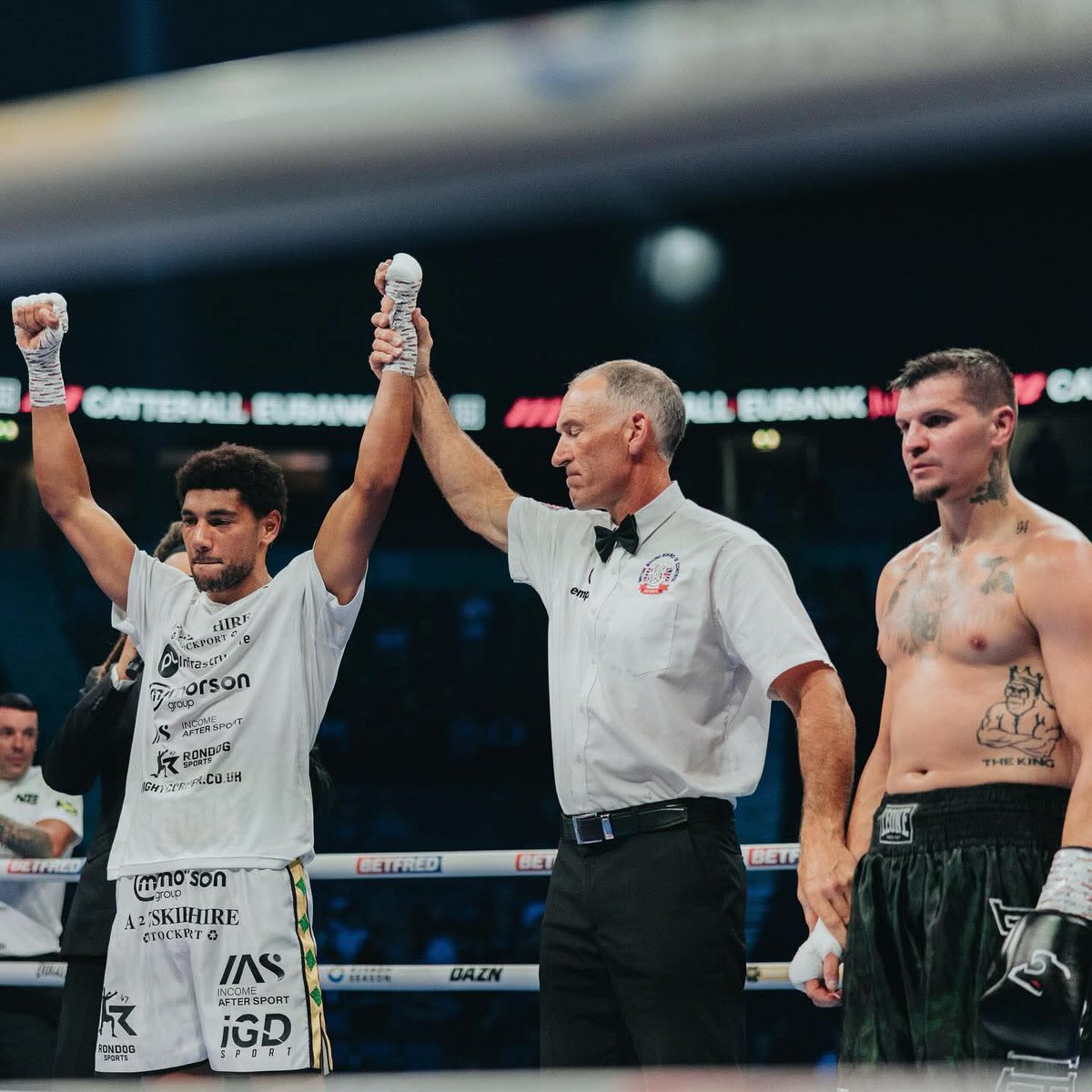 BlackFlashPromo's tweet photo. TKO win for The Power ⚡️👊
Statement made to open up the Warrior Code card in style 💨💯
#ThePower #NiallBrown #TKO #WarriorCode #BlackFlashPromotions #Manchester https://t.co/WgdbK1k4cD