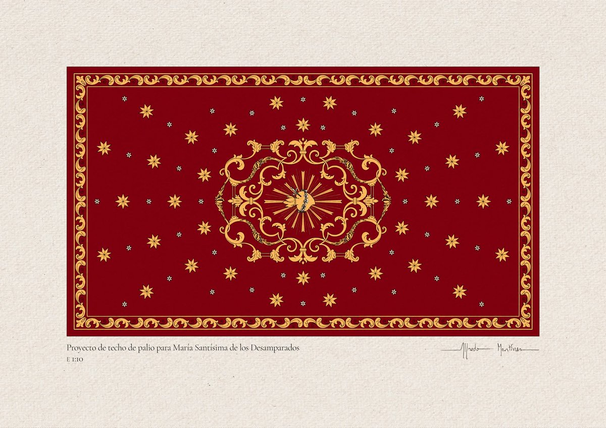 Proyecto de bordado del palio de Mª Stma. de los Desamparados

Los hermanos asistentes al cabildo extraordinario aprobaron el diseño para continuar con el bordado del palio de María Santísima de los Desamparados.

El diseño ha sido realizado por Alfredo Martínez Pérez.