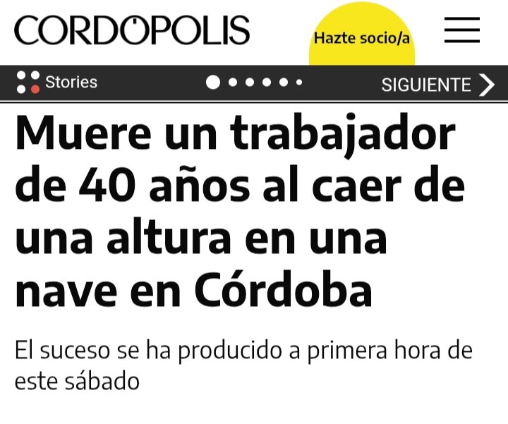 En #CordobaEsp ya van 11 trabajadores muertos este año por accidentes laborales. El último: cayó 12 m en una nave industrial.
Pero la ciudad sigue igual: ni un plan, ni un debate, ni una prioridad
Si morir currando no escandaliza, es que el sistema funciona como estaba previsto