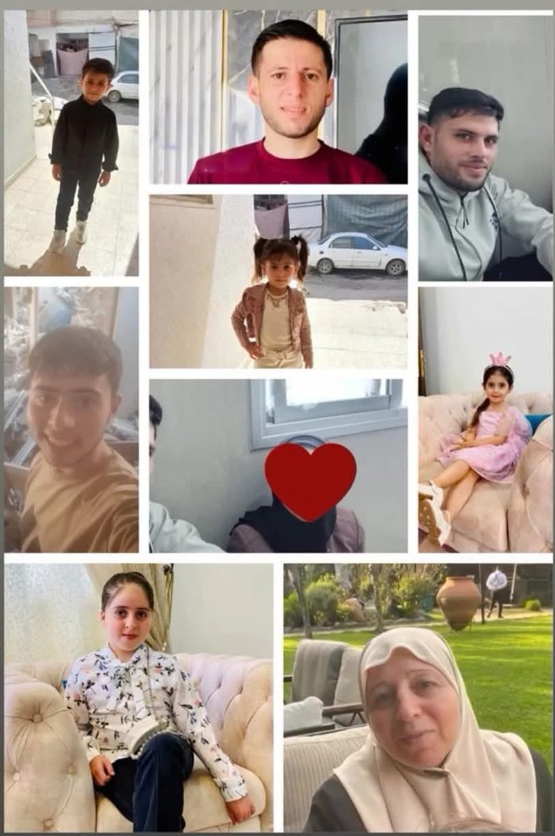 🚨BREAKING: Ten members of the Abu Shakian and Suhweil families were killed in an Israeli airstrike that targeted their home in the Sheikh Radwan neighborhood, west of Gaza City. 
The victims included:
1.Huda Abu Shakian
2.Ahmad Mohammed Abu Shakian
3.Abdul Rahman Abu Shakian