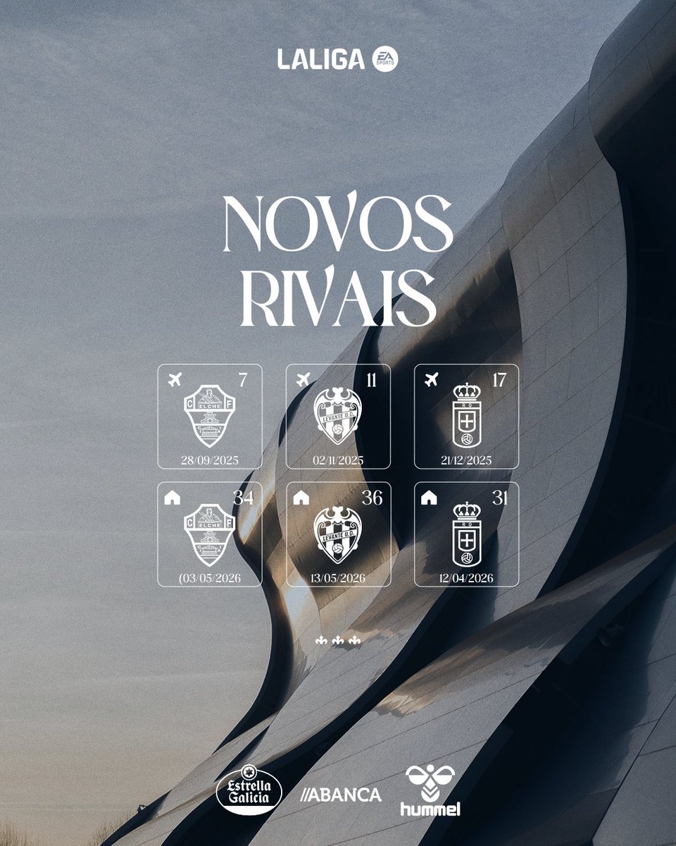 ¡Qué ganas tenemos de volver a veros! 😍

🌴 <a href="/elchecf/">Elche Club de Fútbol 🌴💯</a>
🐸 <a href="/LevanteUD/">Levante UD</a> 
💙 <a href="/RealOviedo/">Real Oviedo</a>