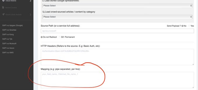 A handy feature available in the API Manager. Data Mapping. Example: Source: {'namn': 'Goncalo', 'alder': 'young', 'land': 'Sverige'} Mapping: namn|name, alder|age, land|country API response: {'name': 'Goncalo', 'age': 'young', 'country': 'Sverige'}