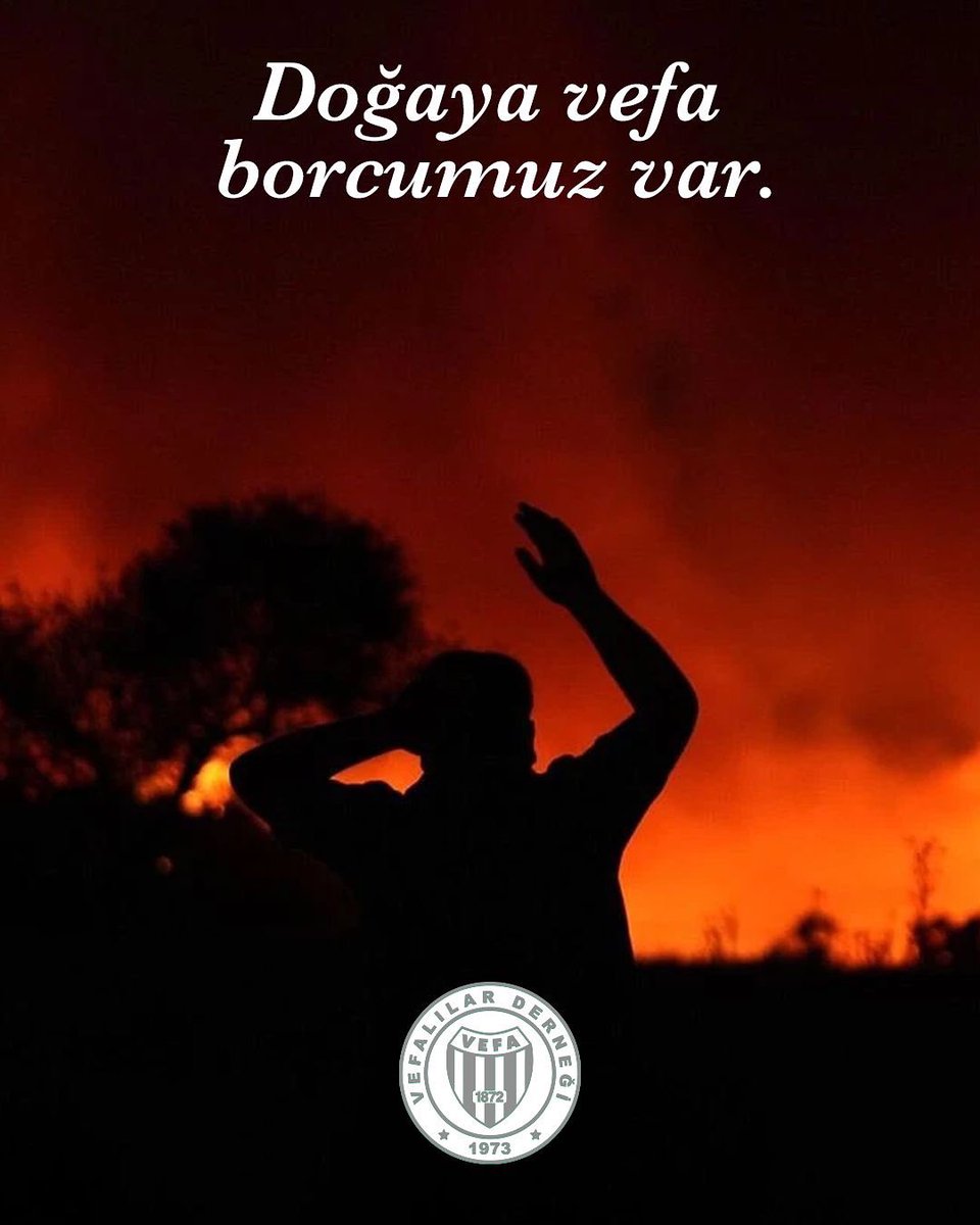 Doğaya Vefa Borcumuz Var
Vefalılar Derneği olarak, son günlerde ülkemizin dört bir yanında çıkan ,yüreğimizi yakan orman yangınlarında kaybettiğimiz her ağaç, her canlı ve doğamız için derin bir üzüntü içerisindeyiz.
+++
