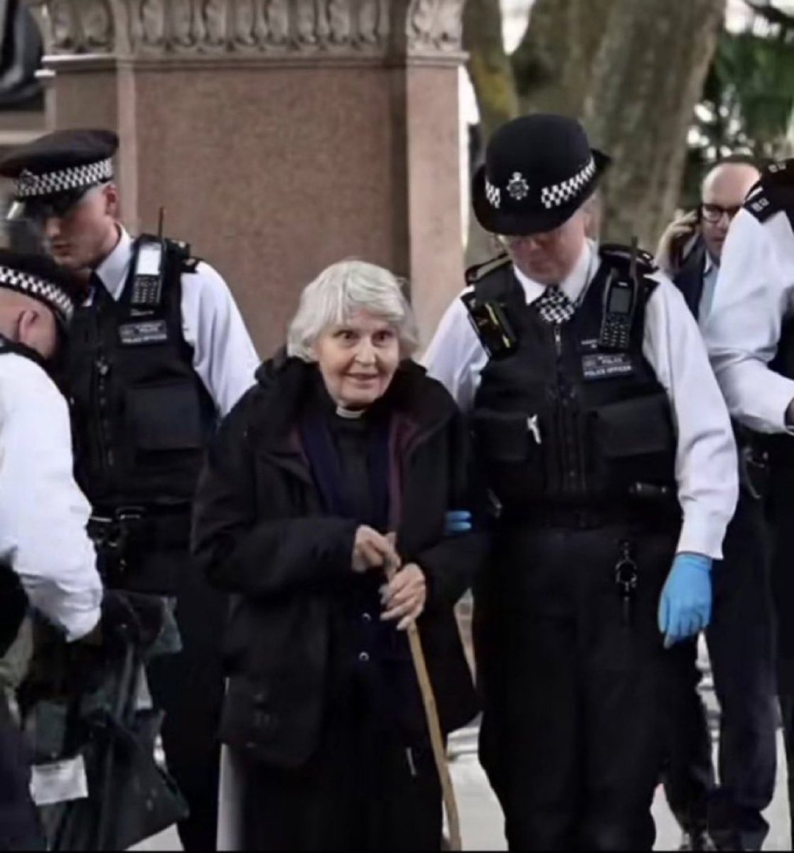 This is nothing more than political persecution now - utilising anti terrorism legislation to silence those who oppose the government. One may not agree the cause, but one should be very afraid indeed that this is happening in the UK in 2025.