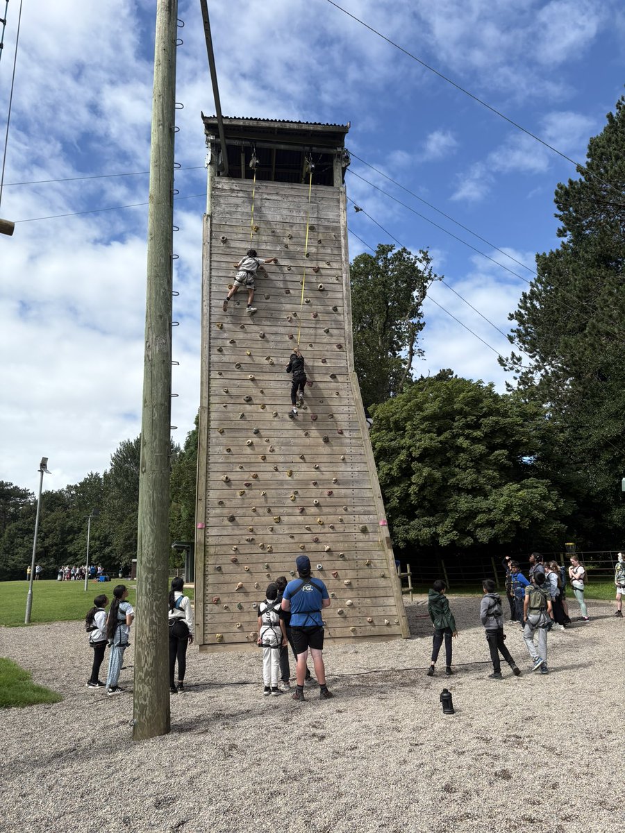 Loving climbing all children being so brave.