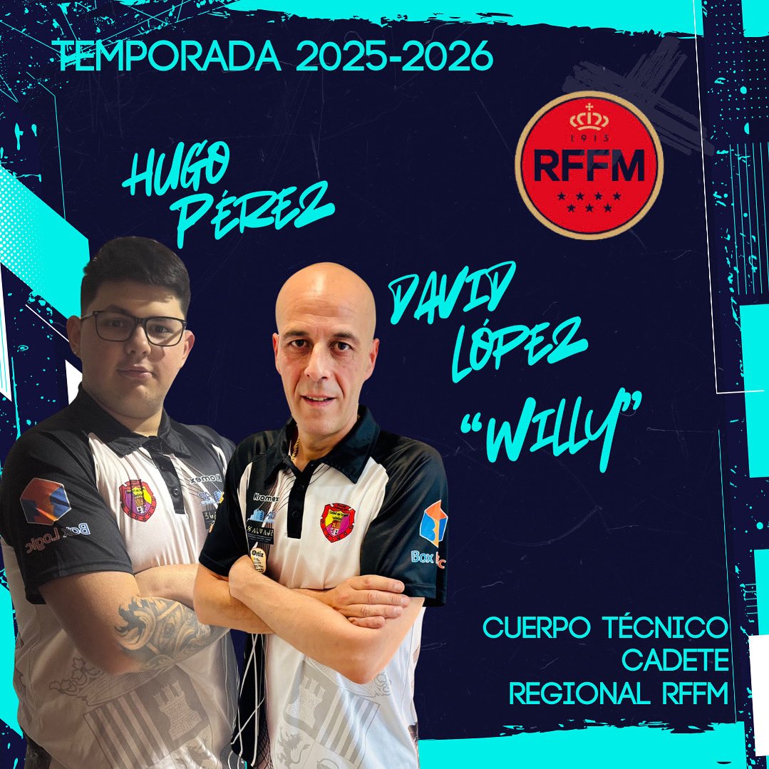 David López “Willy” y Hugo Pérez, Cuerpo Técnico de los equipos Cadete Regional de la EFS Ciudad de Torrejón