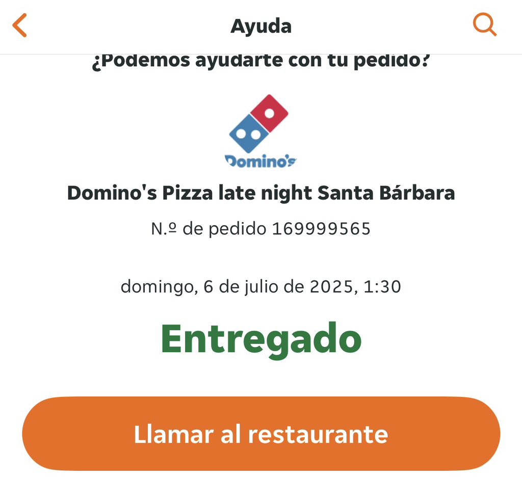 dani_berbel's tweet image. ayer hice un pedido por @JustEat_es y jamás llegó. estuve llamando al restaurante a la 1:45 y 2:30. me dijeron que estaba de camino. Nunca llegó nada y lo marcan como entregado a la 1:30. JustEat se lavan las manos. No pidáis por Just Eat