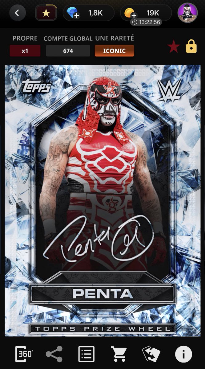 BliziTV's tweet image. I FINISHED THE STORY !!! 

Finally got the best card in the game 😮‍💨🔥 @PENTAELZEROM @ToppsSLAM 

#ToppsSLAM