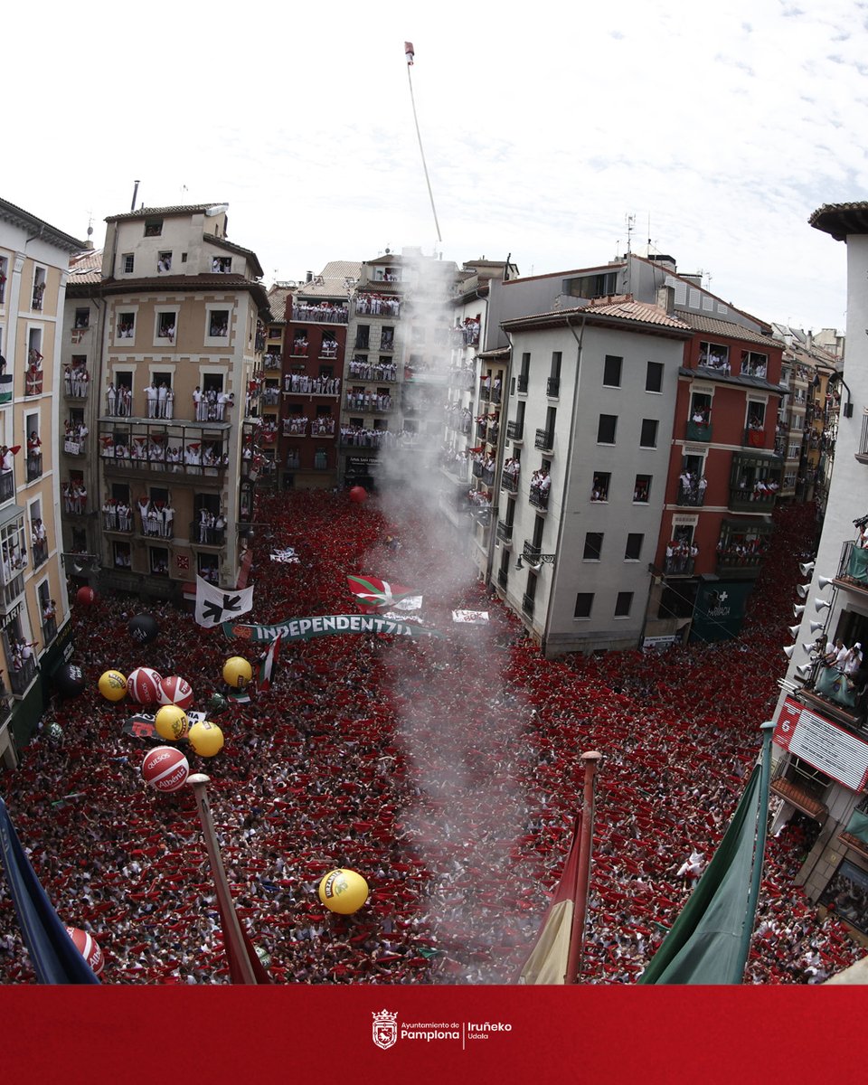 🔻💥 La solidaridad entre los pueblos prende la mecha de los nueve días de fiesta de los Sanfermines 2025 de la mano de Yala Nafarroa con Palestina

#Sanfermines2025 #SanferminesPamplona

🔎 +INFO: pamplona.es/actualidad/not…