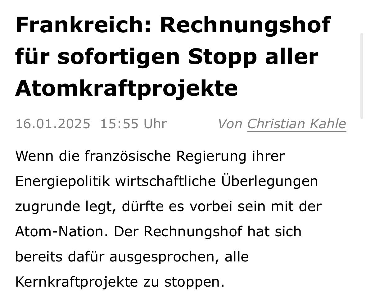 AMazzeppa's tweet photo. #Presseclub #Freidel bei seinem Lieblingsthema Atomkraft!
Abgesehen von Kosten, Abhängigkeiten, Risiko und Entsorgung, würden alle noch geplanten neuen AKWs fertiggestellt, wären inzwischen die verwendbaren Uranvorkommen bereits erschöpft, bevor sie ans Netz gegangen sind. https://t.co/mKEtvLdF4H