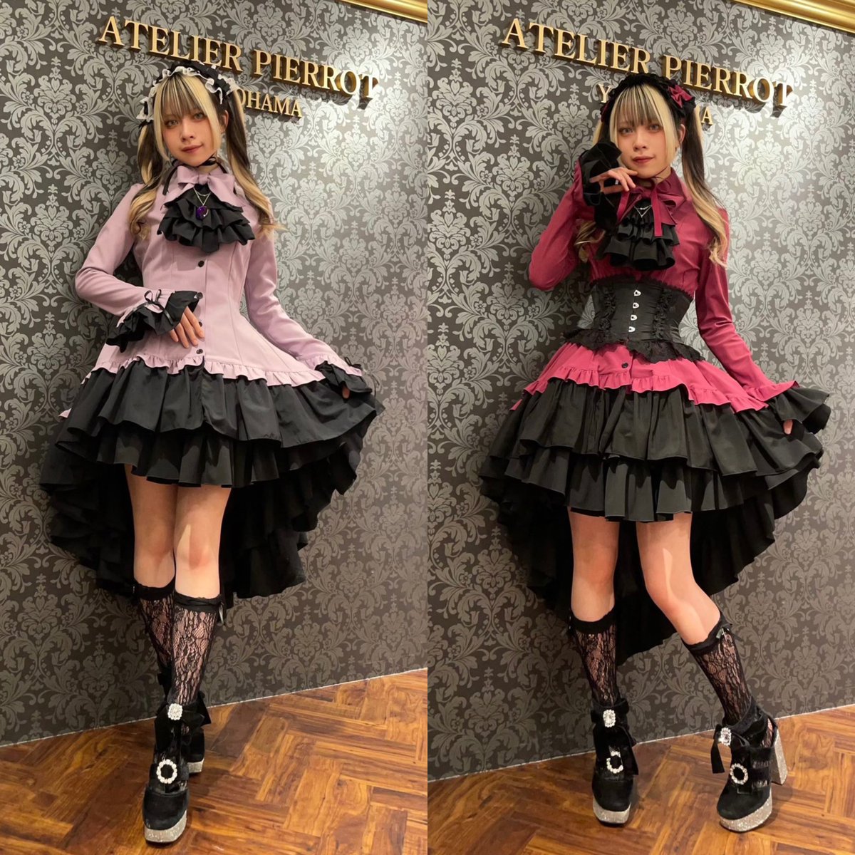 💎MARBLE💎 おすすめアイテム ゴシック調ダイヤカットタイ付きブラウス