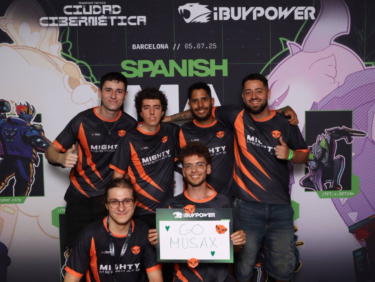 Mighty Meerkats (@mightymeerkats) on Twitter photo ¡MENUDA LOCURA de <a href="/TFT_ES/">Teamfight Tactics ES</a>!
Gracias a la organización de la #SpanishMajor (QUE HIZO SOLD OUT OJO 🙀) y a los que vinisteis a apoyarnos.
Increíble desempeño tanto <a href="/mariusbros9/">Mario</a> como <a href="/MuSaxTFT/">MuSax3️⃣3️⃣❓🔜</a> que incluso se agenció un merecidisimo 3er puesto.🥉🔥
#GoMeerkats <a href="/JuegaTFT/">Juega TFT</a> ¡MENUDA LOCURA de <a href="/TFT_ES/">Teamfight Tactics ES</a>!
Gracias a la organización de la #SpanishMajor (QUE HIZO SOLD OUT OJO 🙀) y a los que vinisteis a apoyarnos.
Increíble desempeño tanto <a href="/mariusbros9/">Mario</a> como <a href="/MuSaxTFT/">MuSax3️⃣3️⃣❓🔜</a> que incluso se agenció un merecidisimo 3er puesto.🥉🔥
#GoMeerkats <a href="/JuegaTFT/">Juega TFT</a>