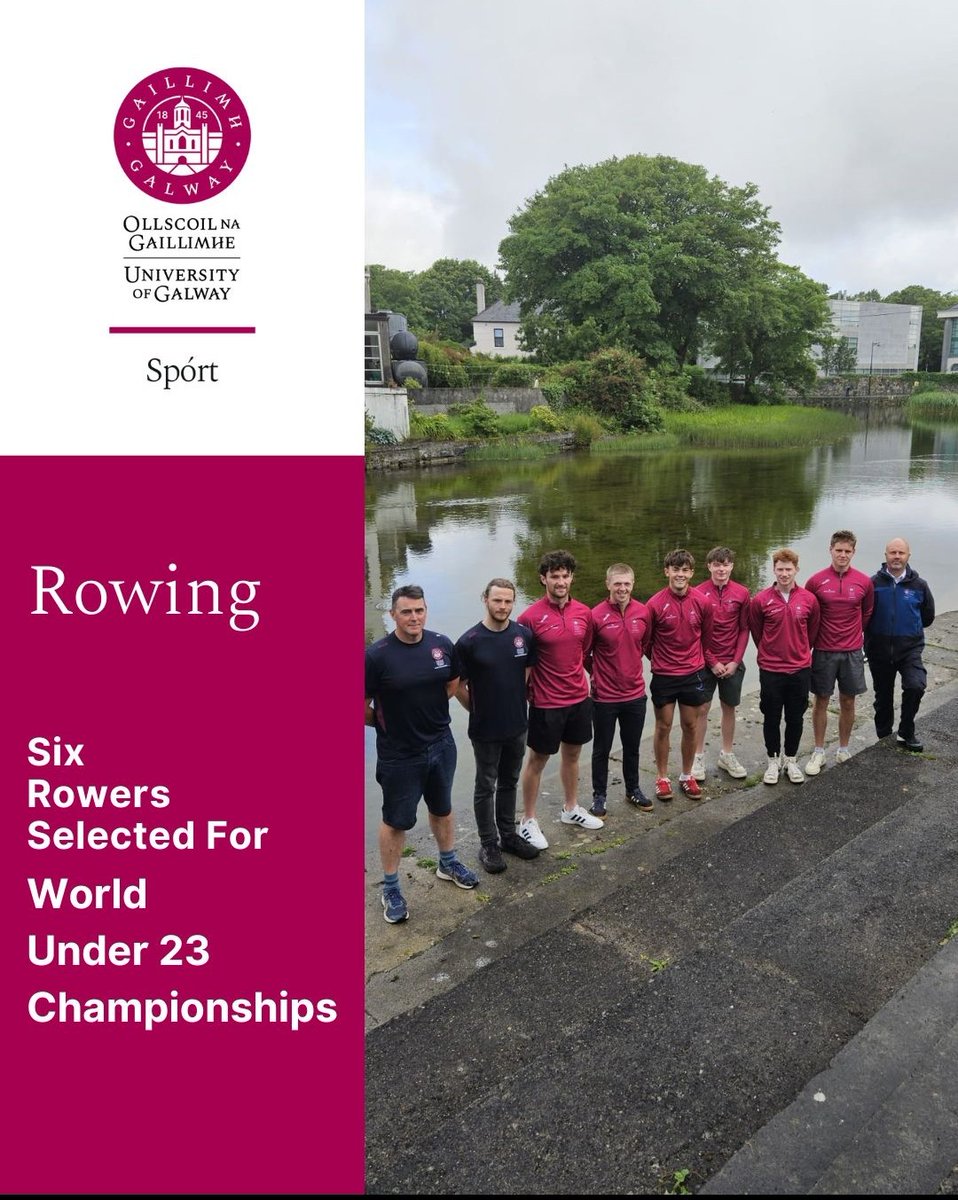 Feargal O'Callaghan MBA (@o_feargal) on Twitter photo The <a href="/unigalwaysport/">University of Galway Sport</a> department is very proud of our 6 rowers selected for would u23 champs. They make up the M2x and the M4x. Filling 2 boats from 1 club is a fantastic achievement. Thanks to our coaches and the clubs where the boys learnt how to row as juniors The <a href="/unigalwaysport/">University of Galway Sport</a> department is very proud of our 6 rowers selected for would u23 champs. They make up the M2x and the M4x. Filling 2 boats from 1 club is a fantastic achievement. Thanks to our coaches and the clubs where the boys learnt how to row as juniors