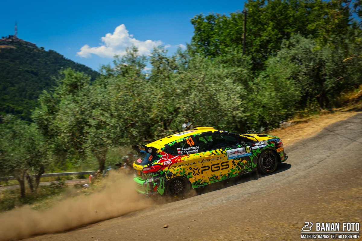 Hubert_Laskowsk's tweet photo. Super Sunday starts strong for Hubert &amp; Daniel – steady pace despite catching slower crews on 2 out of 3 stages.

Heading to midday service now, then back for almost 50 km of stages including the Power Stage.

Let’s go! 💪 #ERC #RallyDiRoma #Rally3 #HubertLaskowski https://t.co/DNoYgG6s9o
