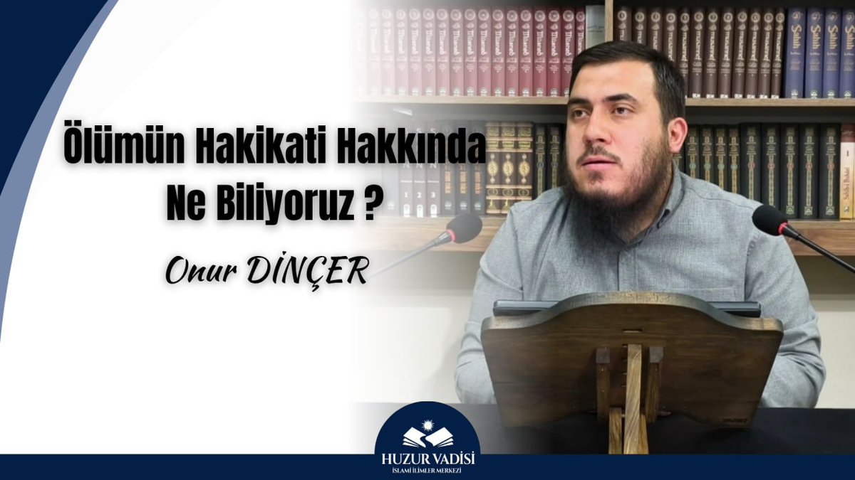 Ölümün Hakikati Hakkında Ne Biliyoruz ? - Onur Dinçer
youtu.be/8v8kSdPqVaY?si…
