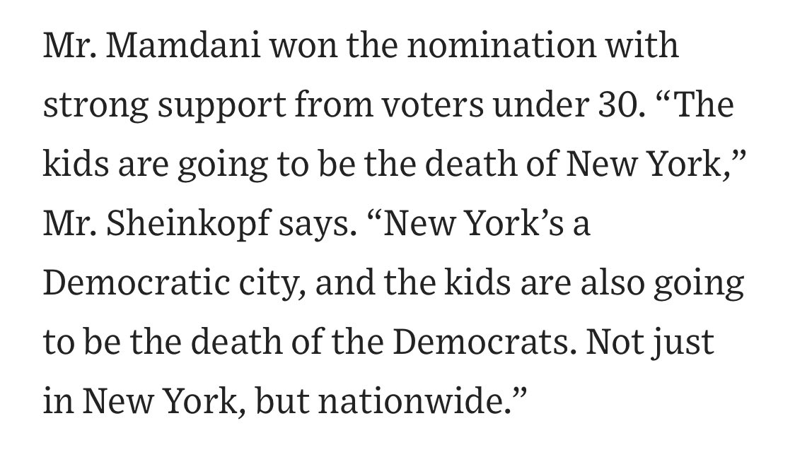 sindap's tweet image. “the kids are going to be the death of New York… I’m sorry they can’t buy an apartment. But they can buy a $9 latte, and a $100 dinner.”
WSJ op ed page never afraid to play the hits:
wsj.com/opinion/can-an…