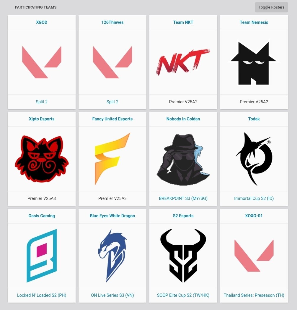 TMosura 🔨 (@tmosuraaa) on Twitter photo The lineup is set for CL SEA 2025 Split 3 Promotion/Relegation!
4 teams will be promoted up to the Group Stage and the action will start June 10th.
XGOD
126T
<a href="/TeamNKT_GG/">Team NKT | Esports Team</a>
<a href="/nmss_gg/">Team Nemesis</a>
<a href="/XiptoEsports/">Xipto</a>
<a href="/FANCYUTD/">FANCY UNITED ESPORTS</a>
<a href="/Coldan_/">🕴Coldan</a>
TDK
<a href="/OasisGaming_GG/">OASIS</a>
BEWD
S2
XOXO The lineup is set for CL SEA 2025 Split 3 Promotion/Relegation!
4 teams will be promoted up to the Group Stage and the action will start June 10th.
XGOD
126T
<a href="/TeamNKT_GG/">Team NKT | Esports Team</a>
<a href="/nmss_gg/">Team Nemesis</a>
<a href="/XiptoEsports/">Xipto</a>
<a href="/FANCYUTD/">FANCY UNITED ESPORTS</a>
<a href="/Coldan_/">🕴Coldan</a>
TDK
<a href="/OasisGaming_GG/">OASIS</a>
BEWD
S2
XOXO