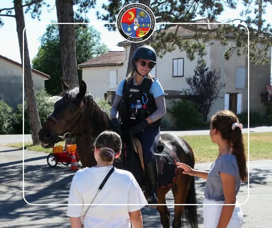 À l’occasion des courses organisées à l’hippodrome de Saint-Galmier, une patrouille équestre de la gendarmerie était mobilisée pour veiller au bon déroulement de l’événement.

👮‍♂️ Ce dispositif permet d’assurer une présence visible et préventive.