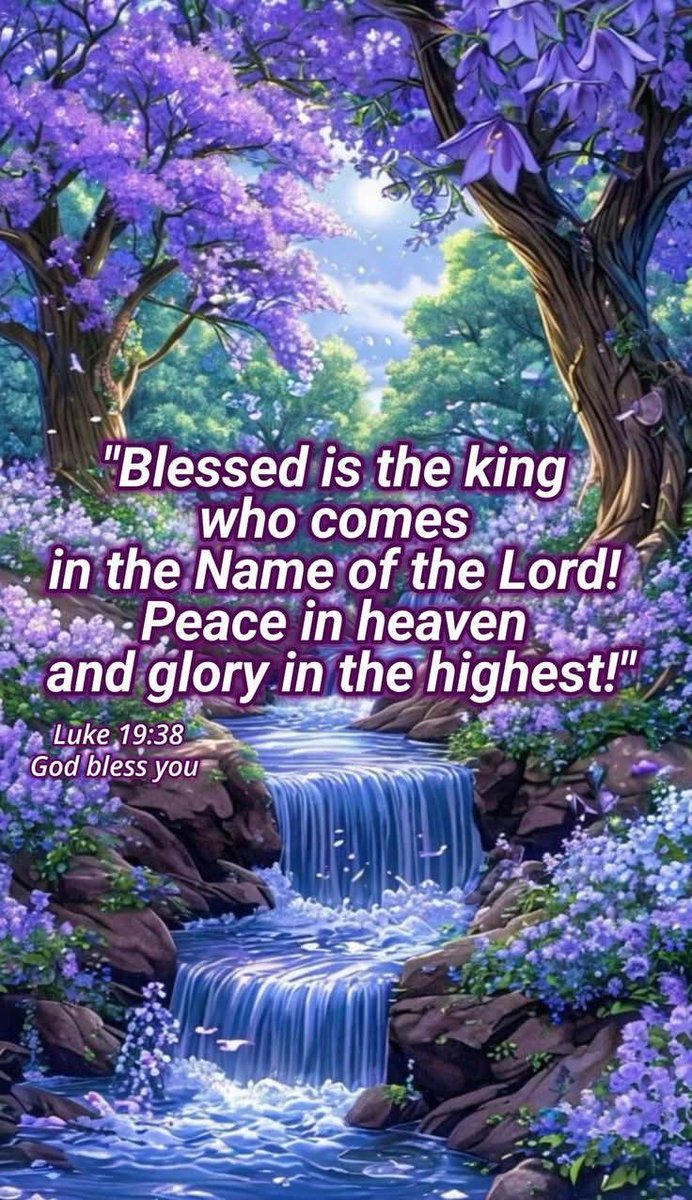 And when He was come nigh, even now at the descent of the Mount of Olives, the whole multitude of the disciples began to rejoice and praise God with a loud voice for all the mighty works that they had seen; 
Saying,...