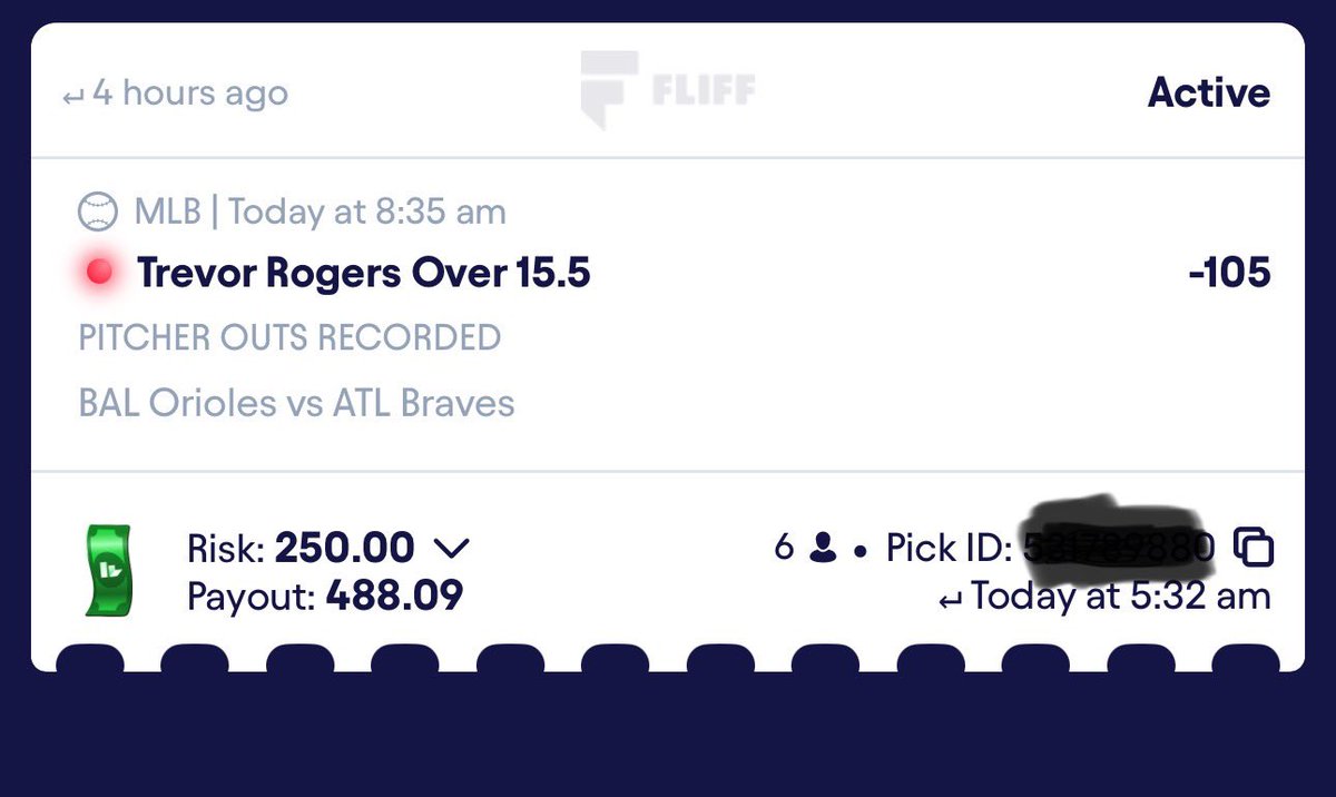 DameLillardBets's tweet image. the most free pick ever, orioles ace Trevor Rogers‼️

#Oriole #nrfi #cblez #fliff #prizepickslocks #premium #Orioles