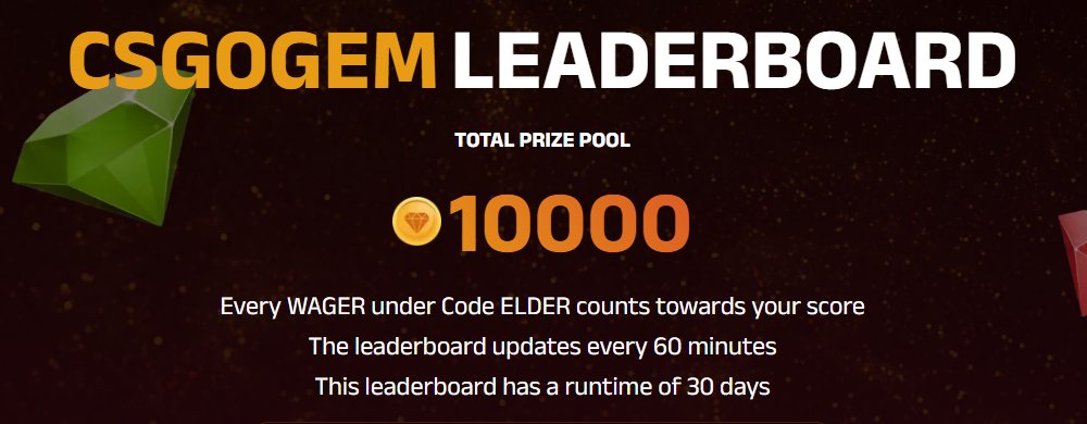 CSGOGem Leaderboard is going from 5,000🪙 to 10,000🪙!!!

elderbreaks.com/leaderboard/cs…