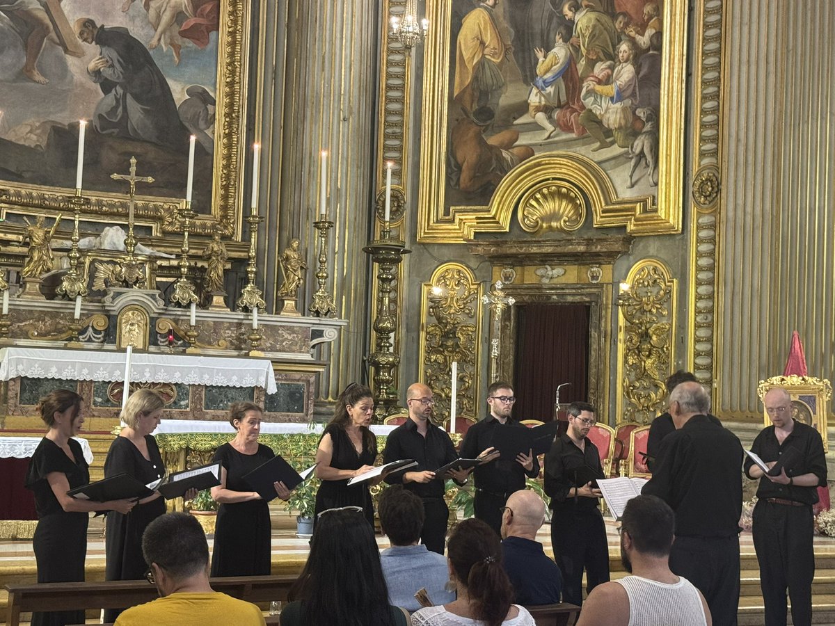 splcoleman's tweet image. Thursday evening sung Mass for the Feast of St Thomas followed by a concert at the beautiful Jesuit church of Sant’Ignazio brought the @FarmStChurch & Grosvenor Chapel ecumenical choir pilgrimage to Rome to a beautiful and uplifting conclusion