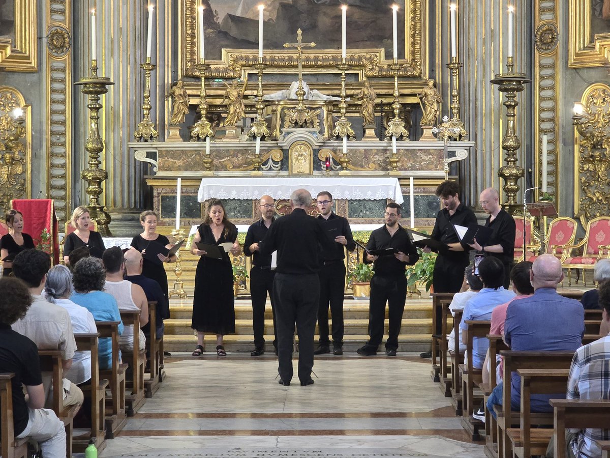 splcoleman's tweet image. Thursday evening sung Mass for the Feast of St Thomas followed by a concert at the beautiful Jesuit church of Sant’Ignazio brought the @FarmStChurch & Grosvenor Chapel ecumenical choir pilgrimage to Rome to a beautiful and uplifting conclusion