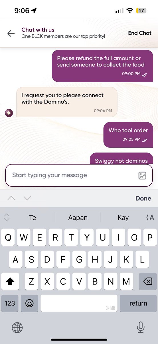 shails4u's tweet photo. Gets better, after taking order, Swiggy says contact dominos. @dominos_india @dominos @Swiggy @harshamjty @rohitisb @zomatocare @zomato https://t.co/A9Sy8mLtDe