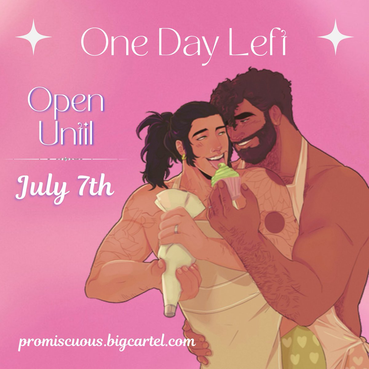 PromiscuousZine's tweet image. ✨🌸 THREE DAYS LEFT 🌸✨

Preorders will be open for one more week!!! They will now close on July 7th!!! Get those orders in while you can ✨💗

🗓️ Deadline: July 7th 🗓️

Artist: @_everennie 

🛒promiscuous.bigcartel.com