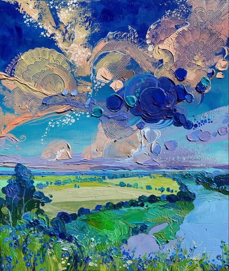 amtrusova's tweet image. acrylic on canvas 60*70 cm "lace over the river"2022
#river #volkslovers #art #painting #sky #skylovers