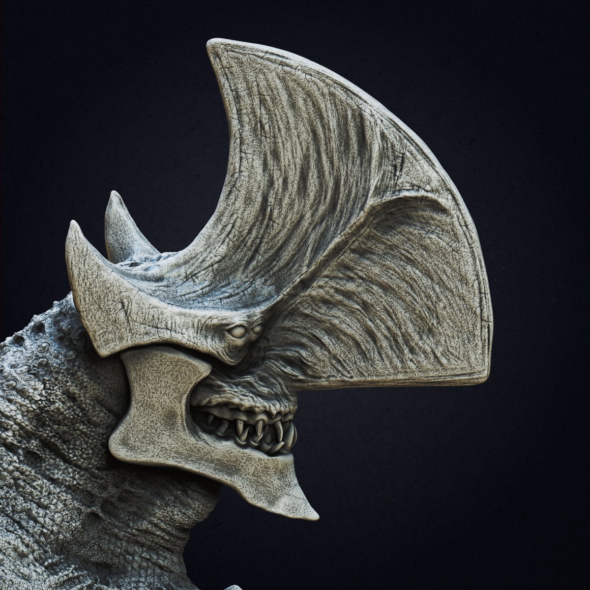 fotismint's tweet image. "Trespasser" Kaiju bust
#PacificRim #3DModel #zbrush #3dprinting
