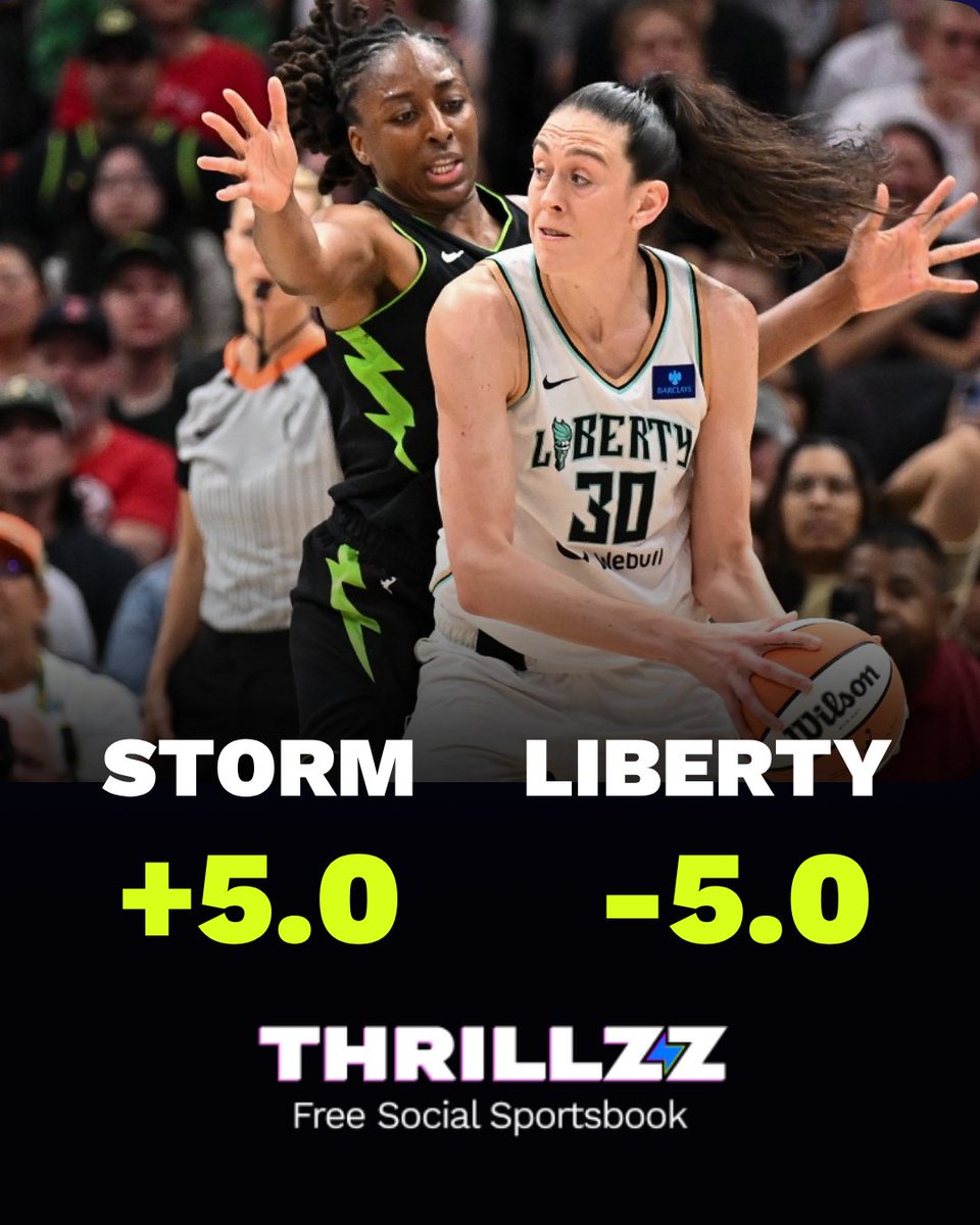 Who you got, Storm or Liberty? And don’t forget to make your picks with Thrillzz Social Sportsbook 🤑