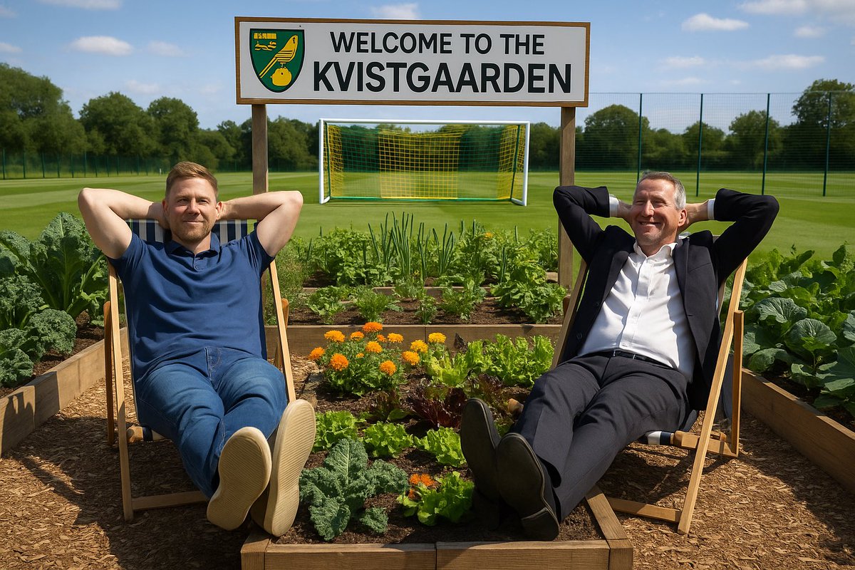 Generic Nodge (@nomadicrevery) on Twitter photo Nice of Knapper and Adams to rename the veg patch at Colney #ncfc Nice of Knapper and Adams to rename the veg patch at Colney #ncfc