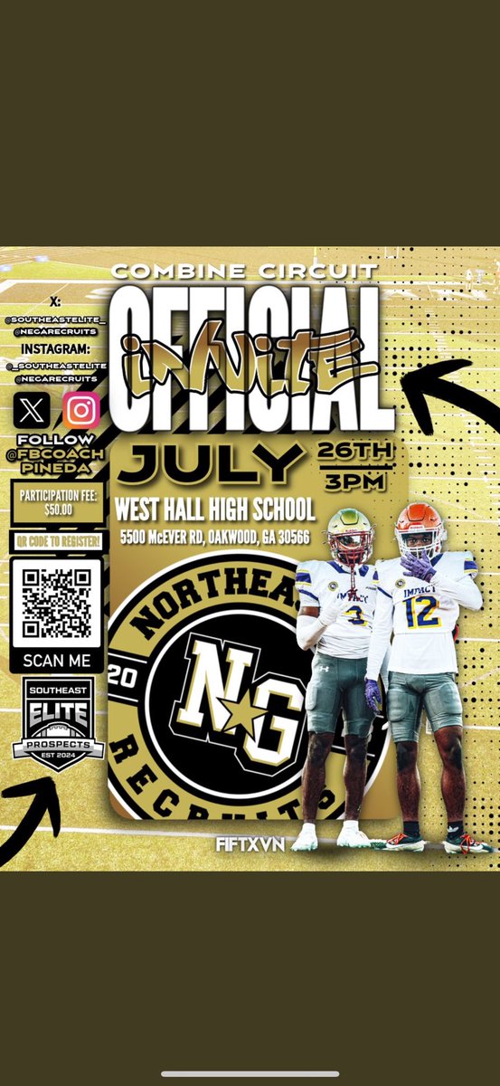 Colin Luke (@colinluke_) on Twitter photo Thank you to <a href="/FBCoachPineda/">Coach Taylor Pineda (Coach P)</a> <a href="/NEGARecruits/">Northeast Georgia Recruits</a> and <a href="/SoutheastElite_/">Southeast Elite Prospects</a> for the official invite Thank you to <a href="/FBCoachPineda/">Coach Taylor Pineda (Coach P)</a> <a href="/NEGARecruits/">Northeast Georgia Recruits</a> and <a href="/SoutheastElite_/">Southeast Elite Prospects</a> for the official invite
