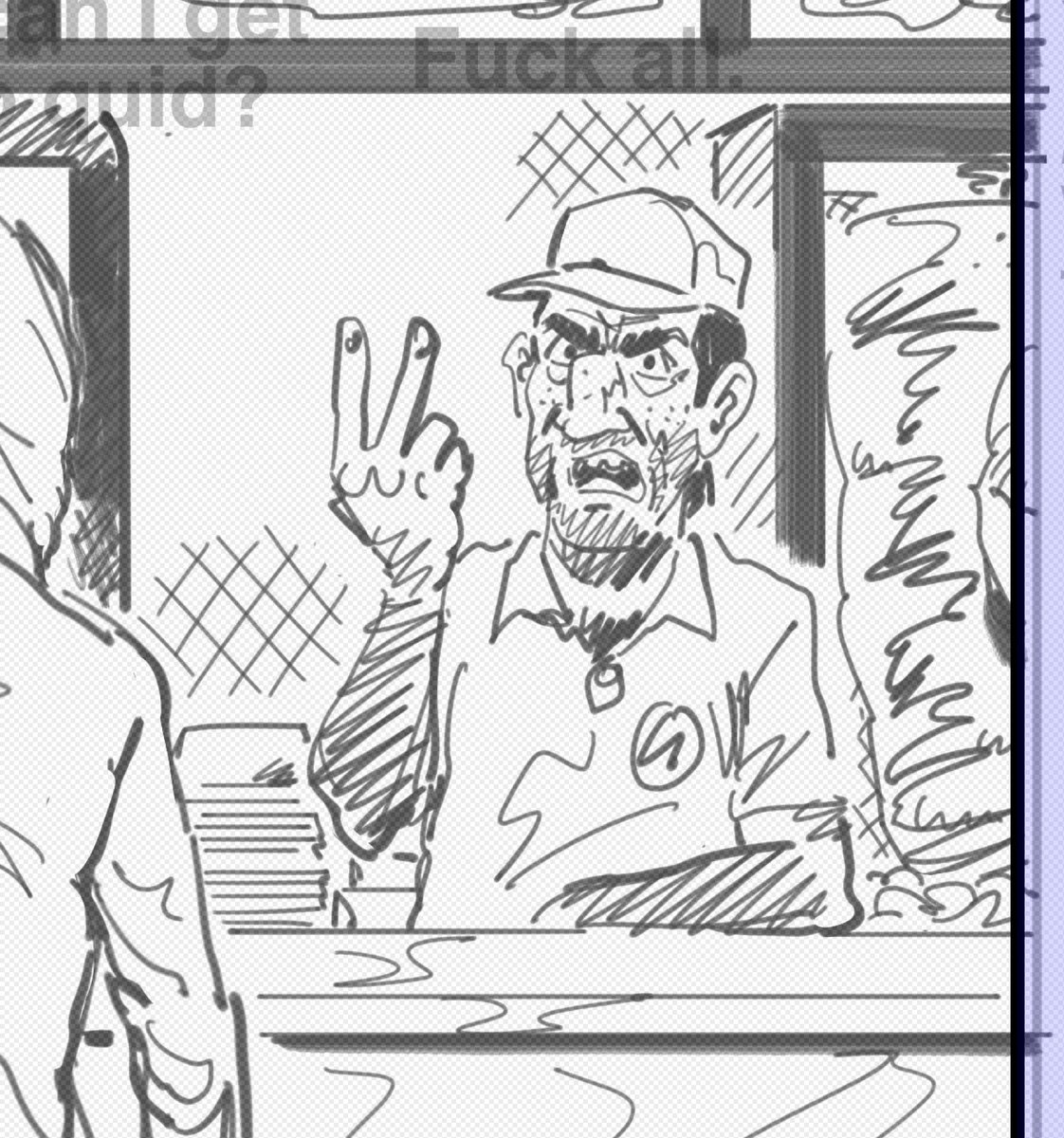 Perfect that it's #NationalFriedChickenDay because I'm currently sketching up the return of a "beloved" long-missed character (well, I missed him. The nasty scrote).