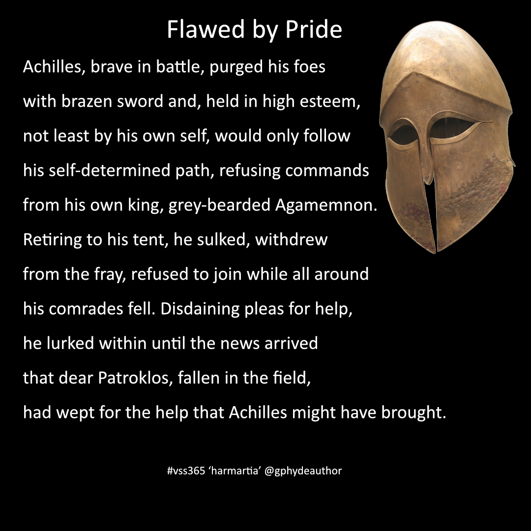 gphydeauthor's tweet photo. Here's my offering for the theme of #harmartia - thanks go to our #vss365 host, Sands @revsodhi
#vsspoem #poet #poetrycommunity #blankverse https://t.co/gHR6SiG35N