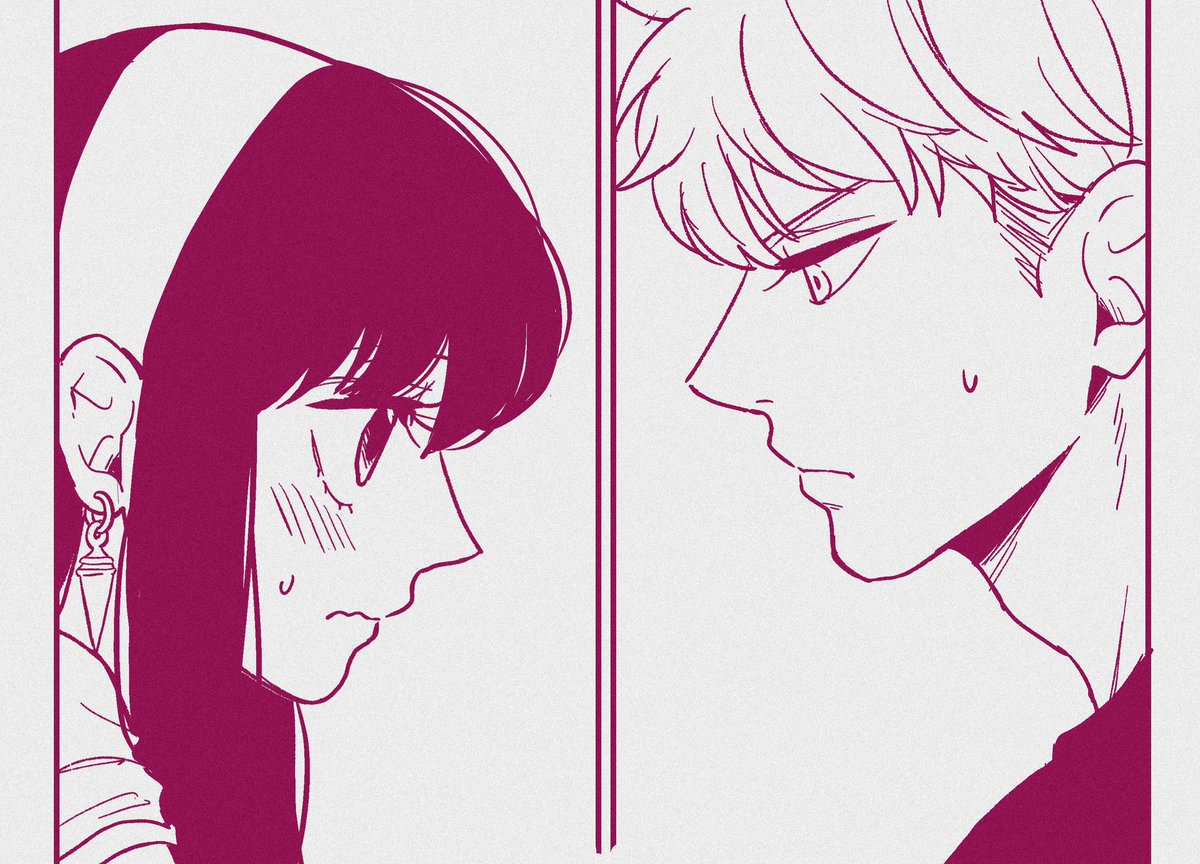 ロヨ描いてる、、！！やる気出てきた、、！！❤️‍🔥❤️‍🔥